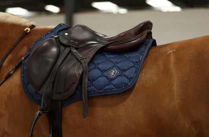 Crystal Navy Saddle Pad