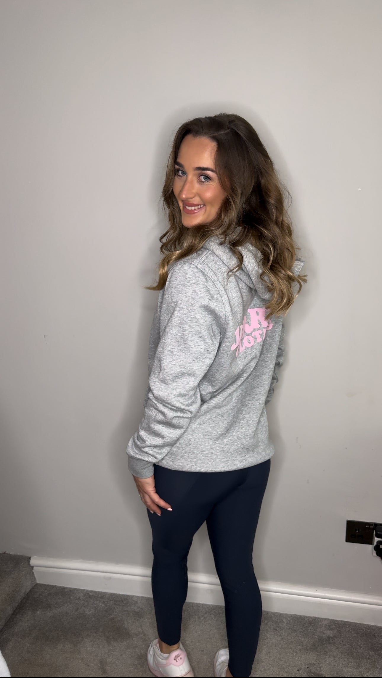 Grey / Pink Hoodie