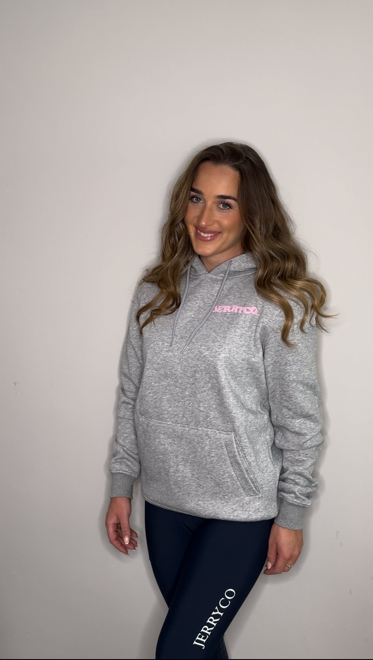 Grey / Pink Hoodie