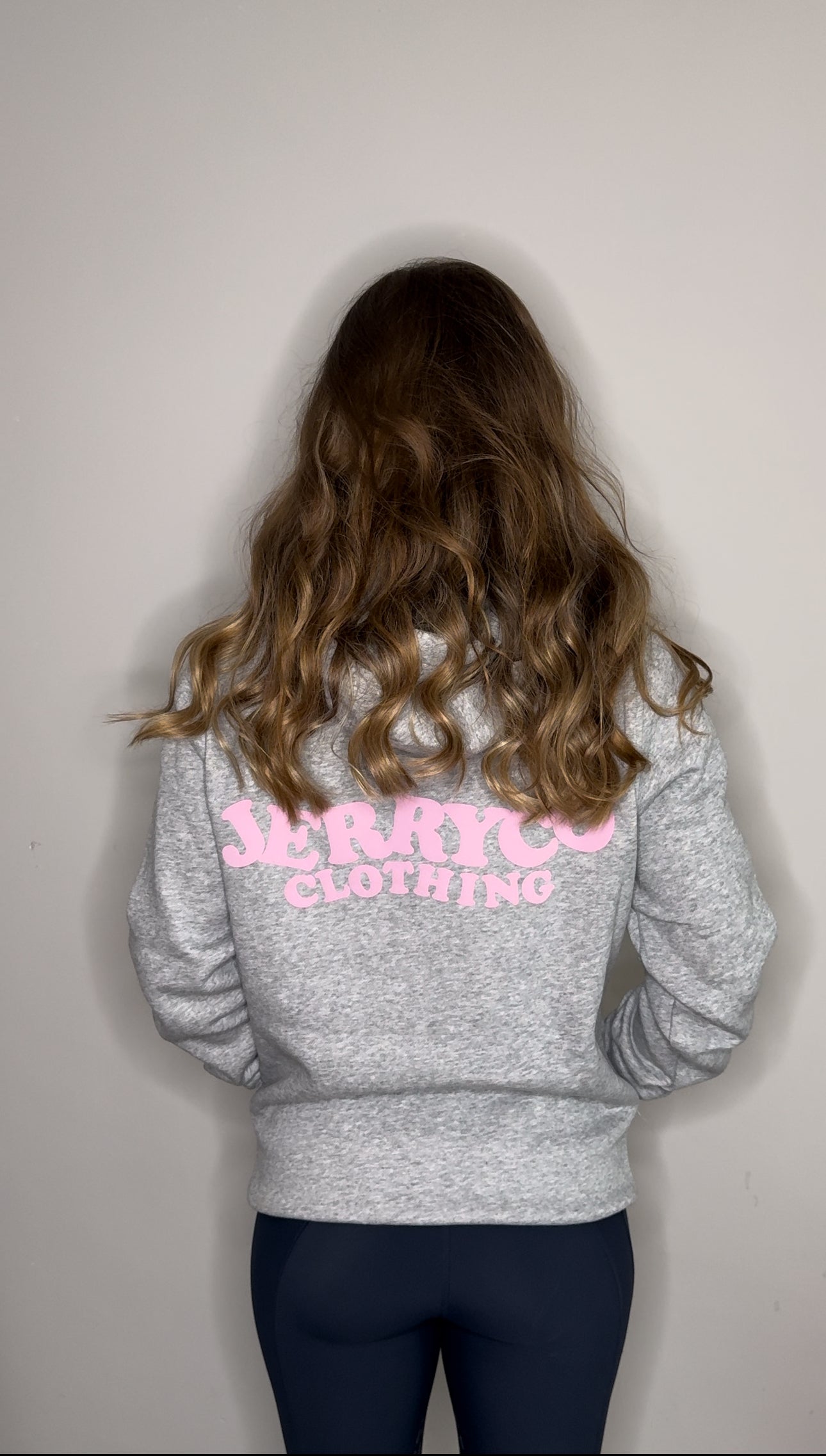 Grey / Pink Hoodie