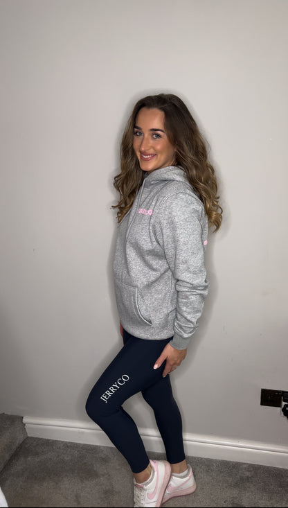 Grey / Pink Hoodie