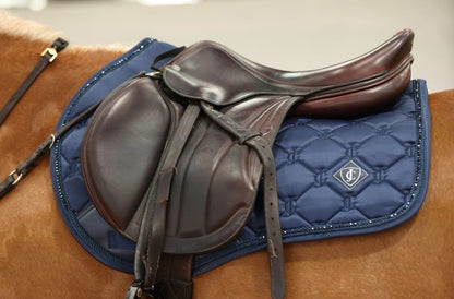 Crystal Navy Saddle Pad