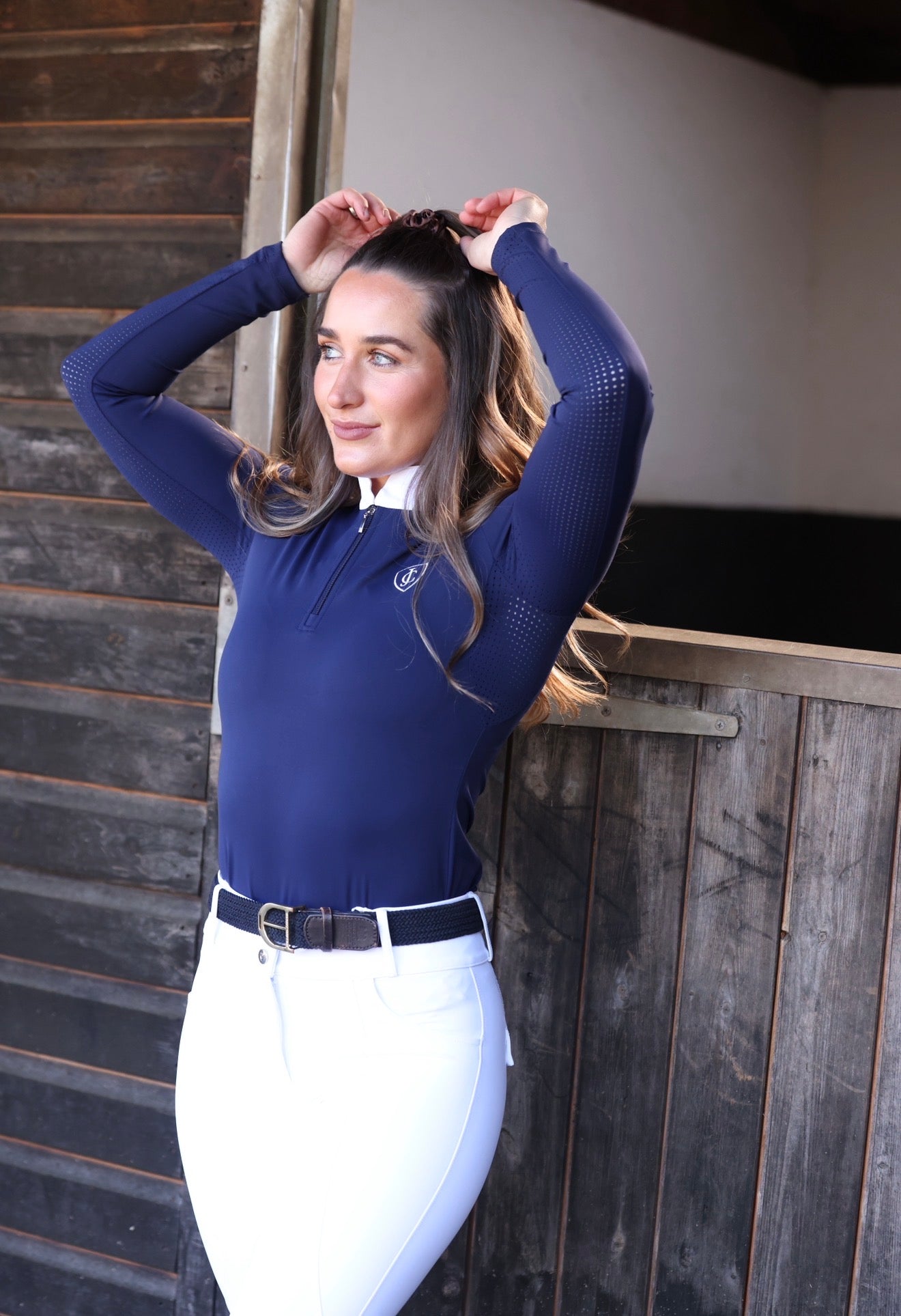 Aimee Navy Show Shirt