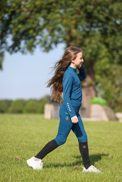 Rising Star Base Layer - Teal & Silver