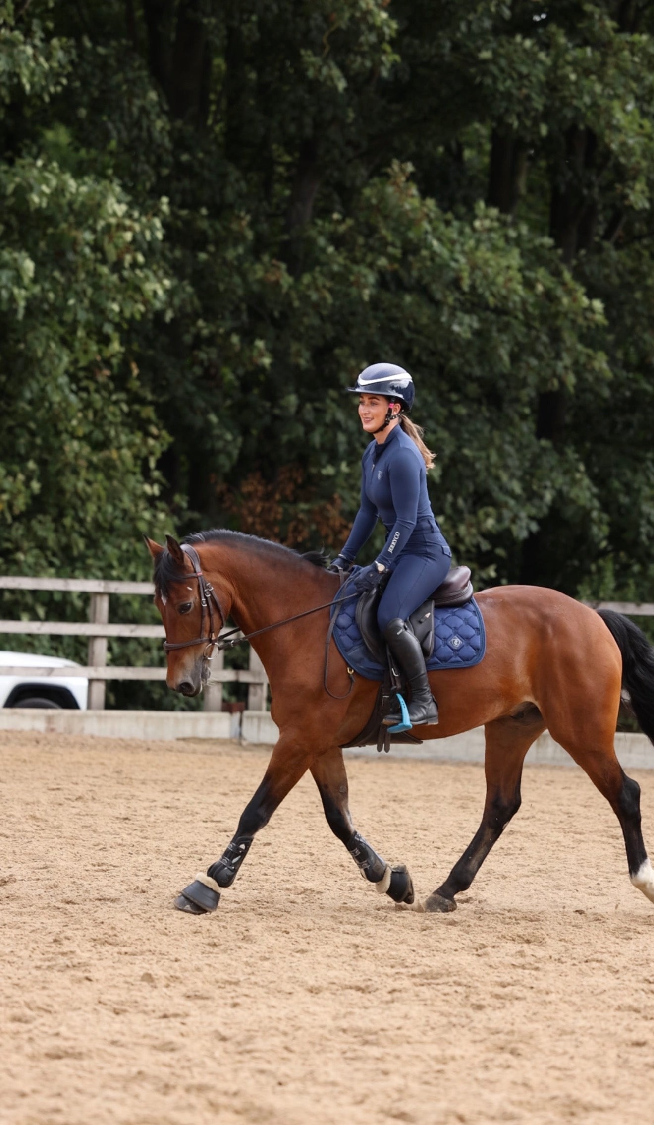 Navy Saddle Pad