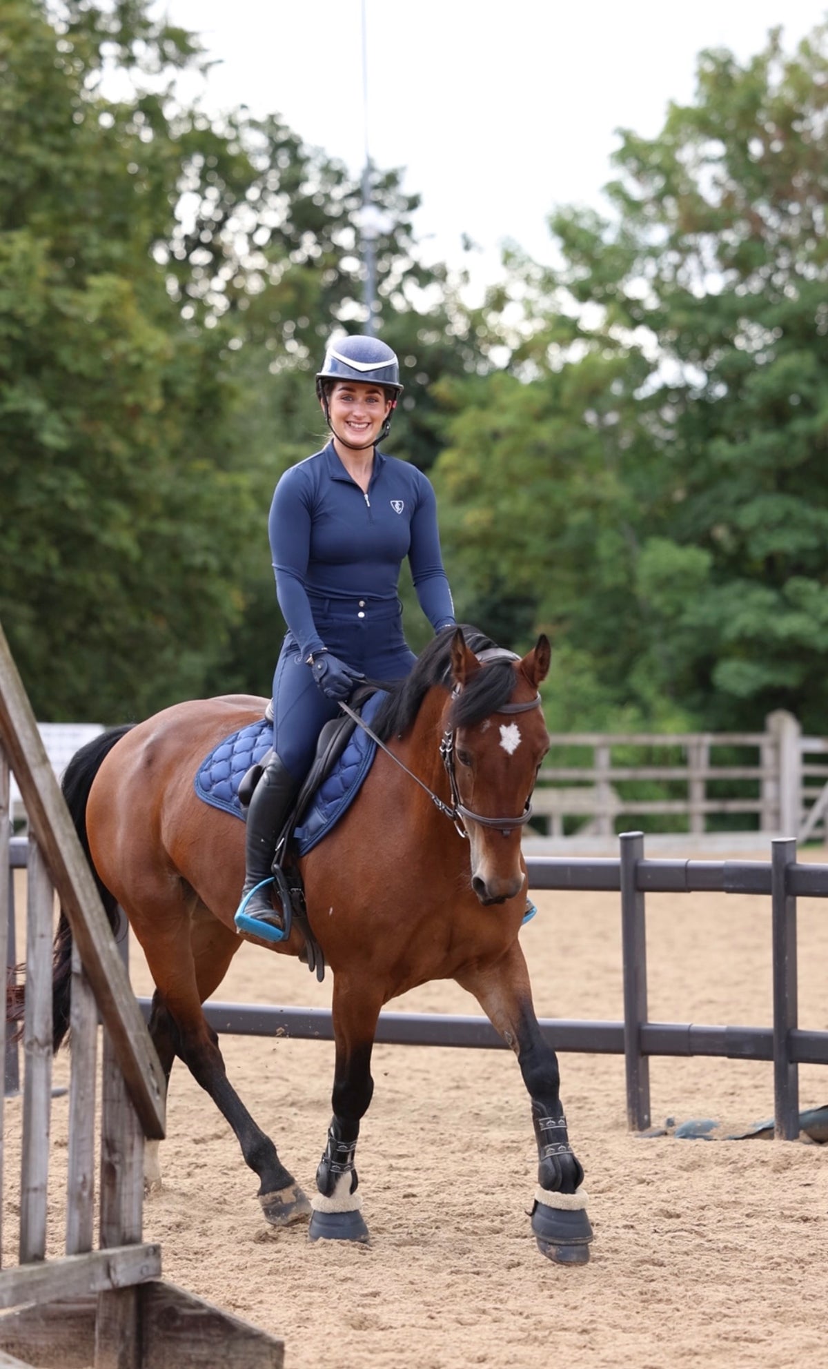 Navy Saddle Pad